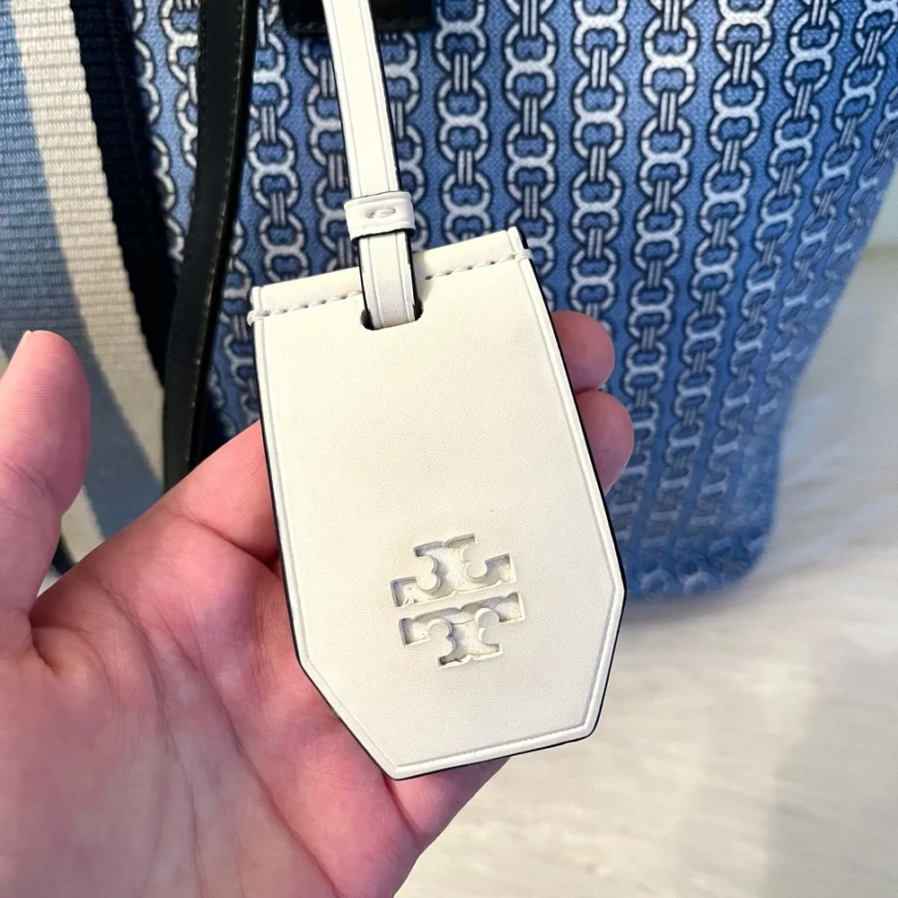 Tory Burch Coated Canvas/Leather Gemini Tote